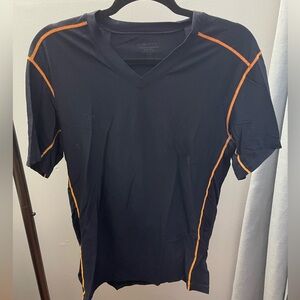 Exofficio Navy Tee with Orange Trim